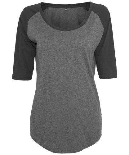 Women's ¾ contrast raglan tee