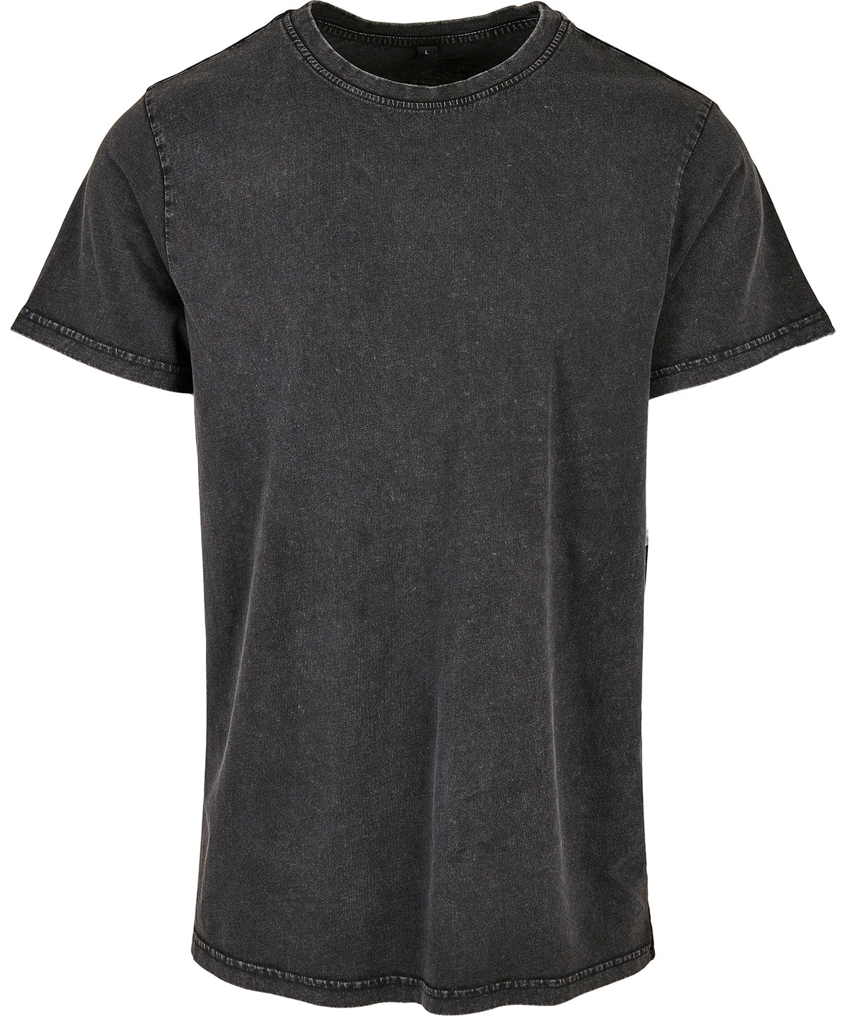 Acid washed round neck tee