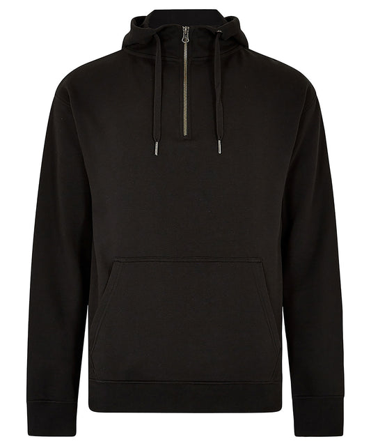 Regular fit 1/4 zip hoodie