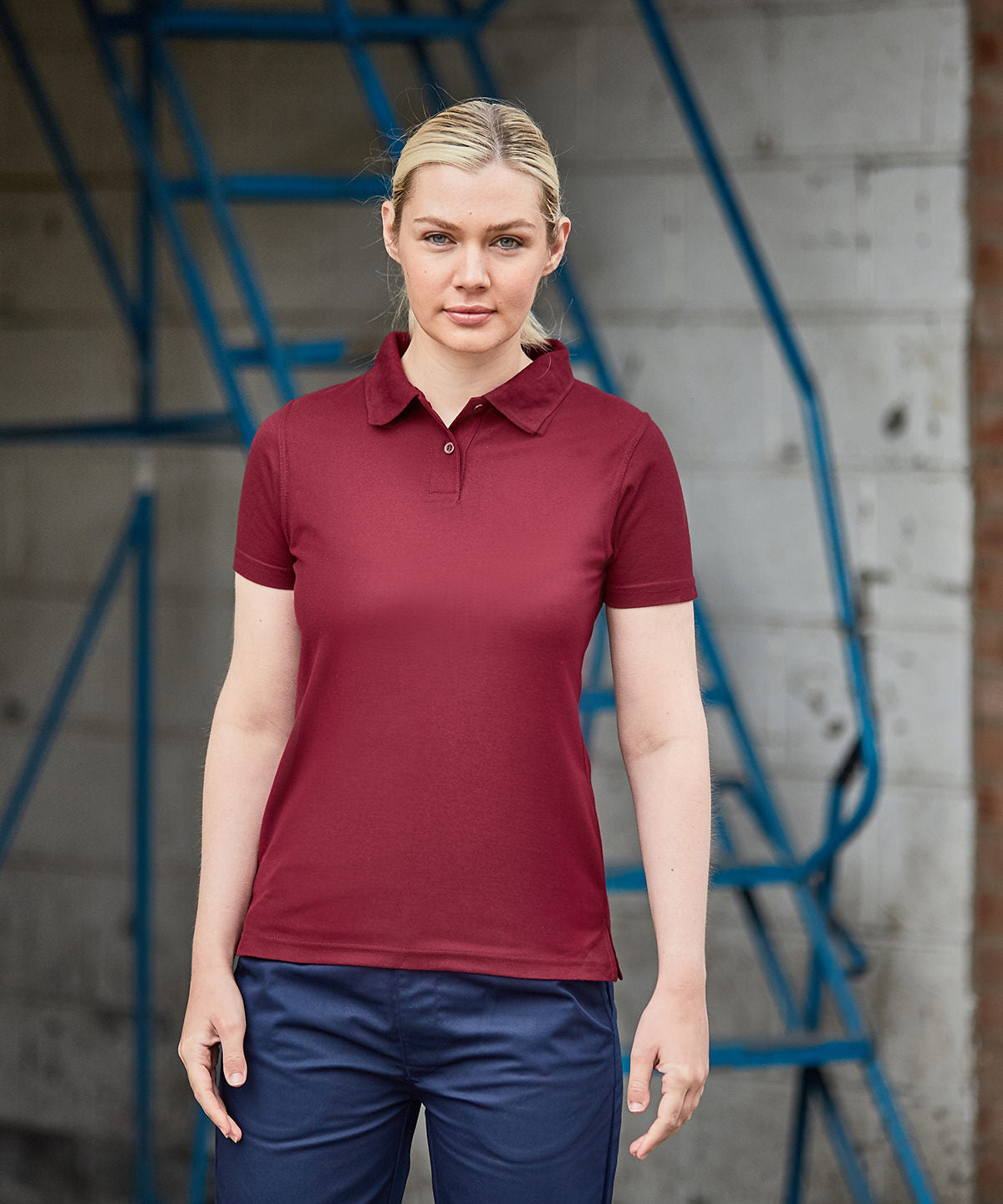 Pro RTX Women's Polyester Polo - Red