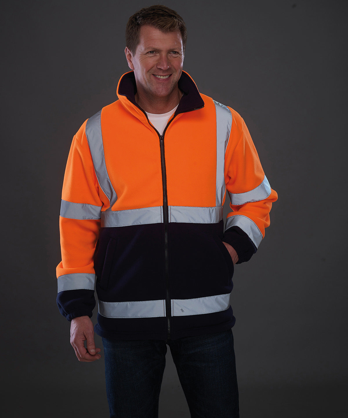 Yoko Hi-Vis Heavyweight Fleece Jacket (HVK08)