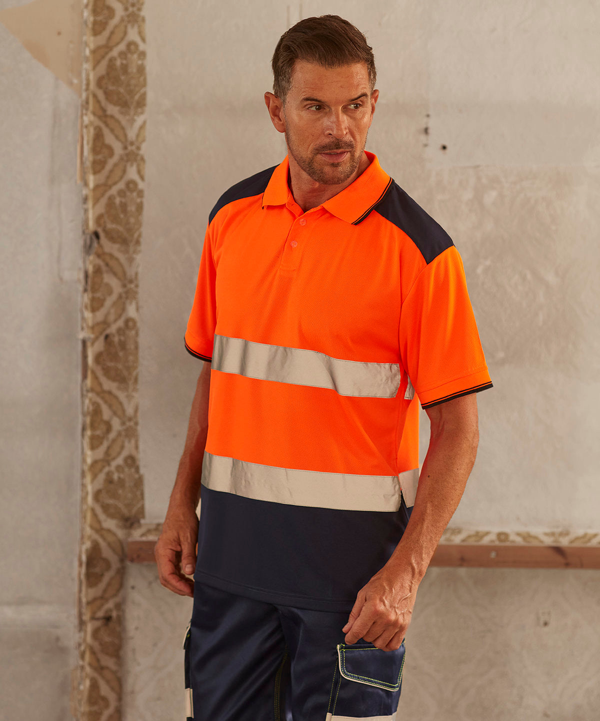 Yoko Hi-Vis Two-Tone Polo Shirt (HVJ220)