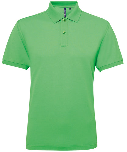 Menâ€™s polycotton blend polo