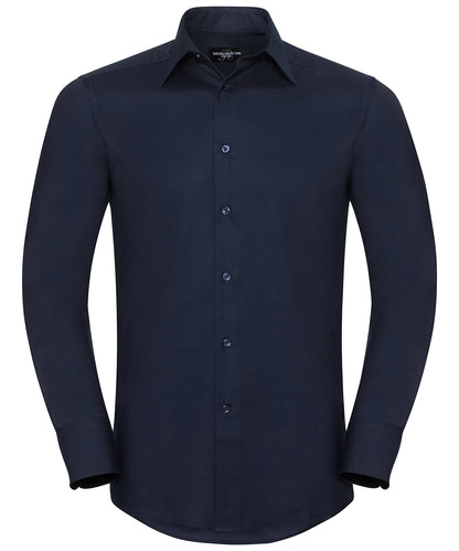 Long sleeve easycare tailored Oxford shirt