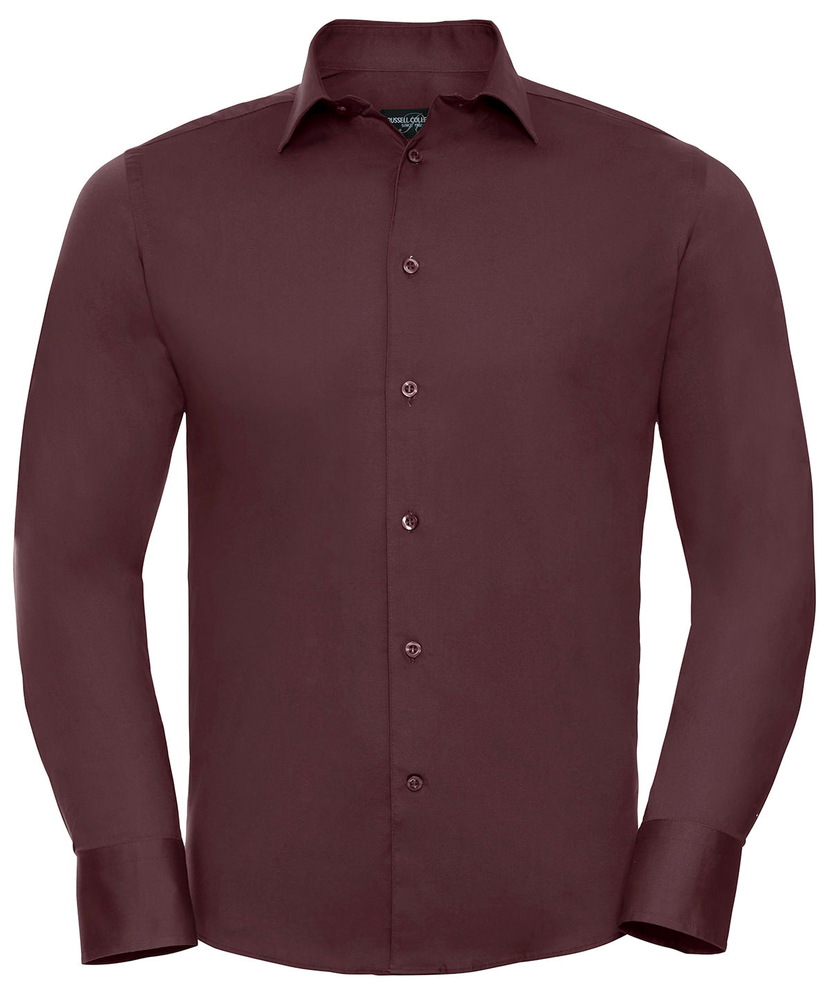 Long sleeve easycare fitted shirt