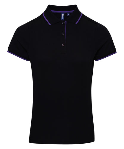 Women's contrast CoolcheckerÂ® polo