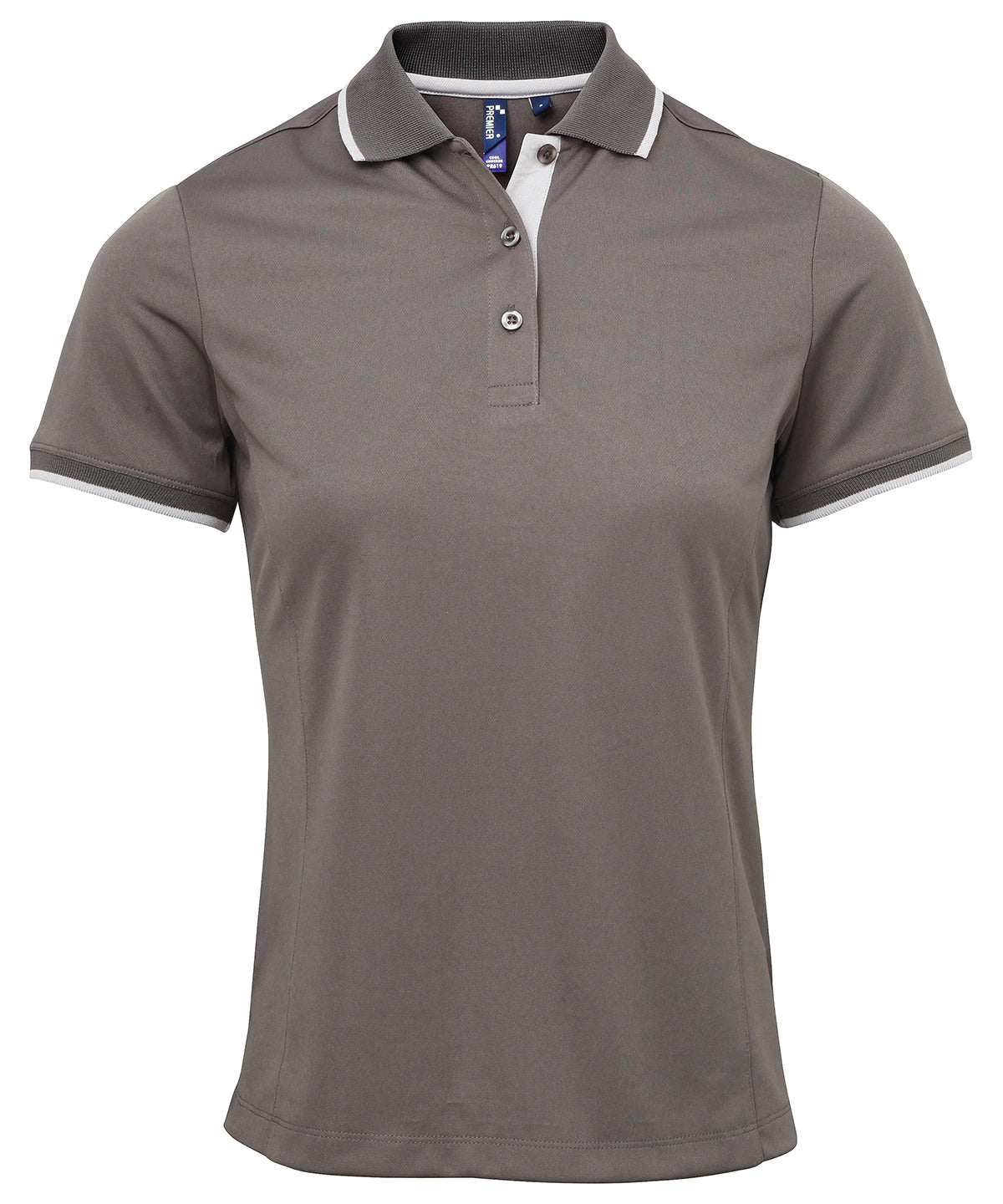 Women's contrast CoolcheckerÂ® polo