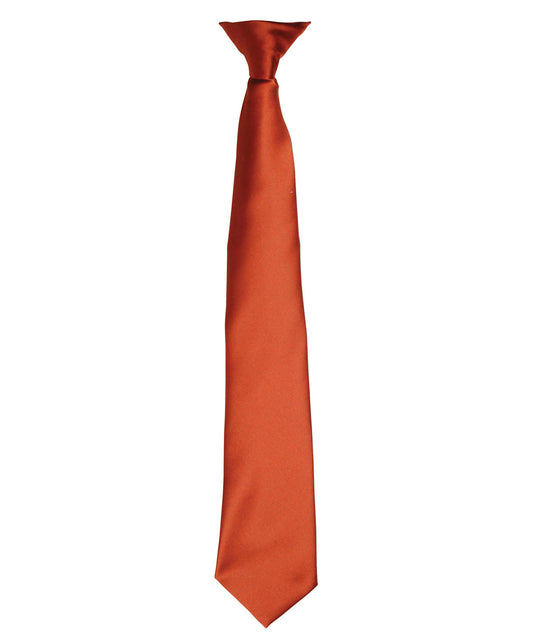 'Colours' satin clip tie