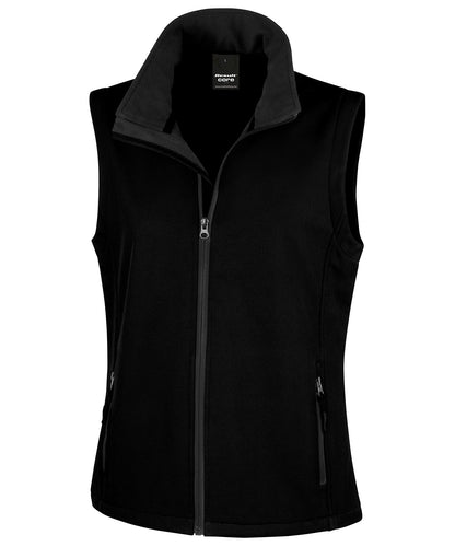 Women's printable softshell bodywarmer