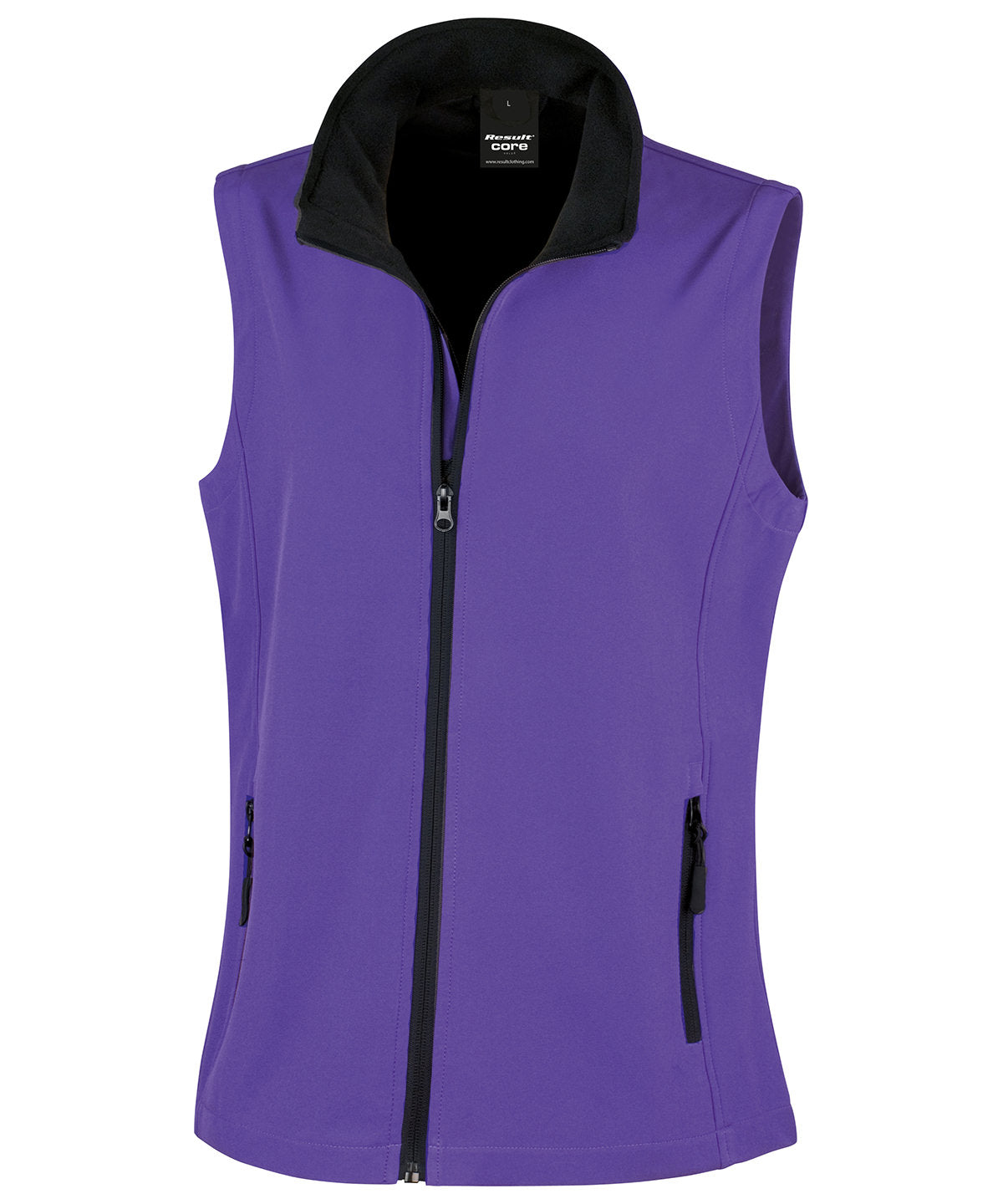 Women's printable softshell bodywarmer