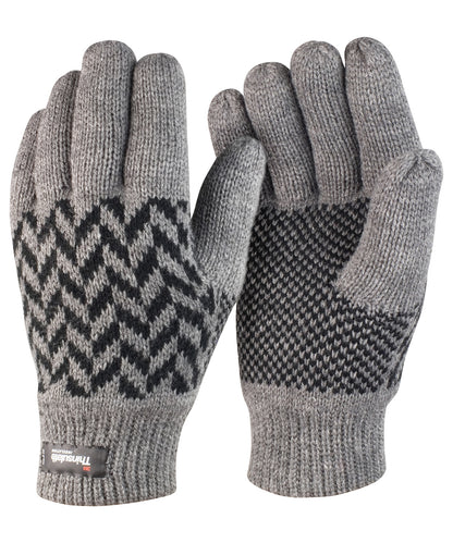 Pattern Thinsulateâ„¢ glove