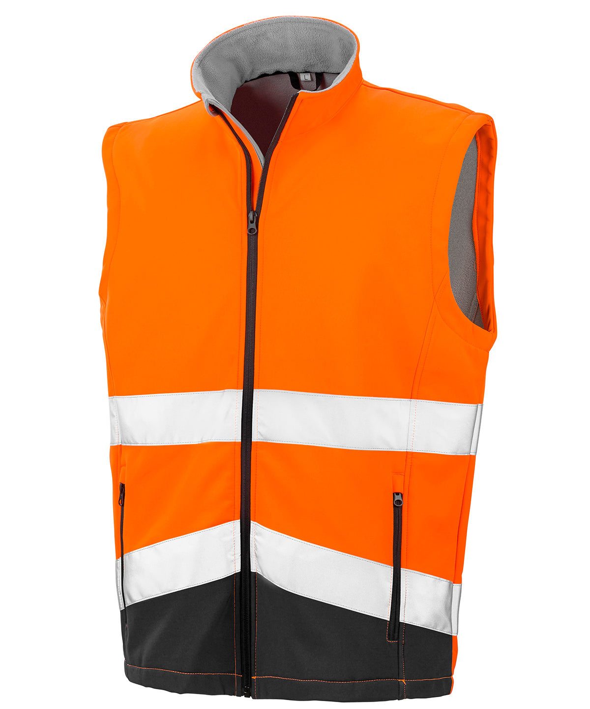 Printable safety softshell gilet