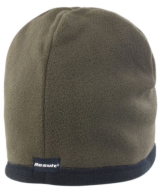 Reversible microfleece bob hat