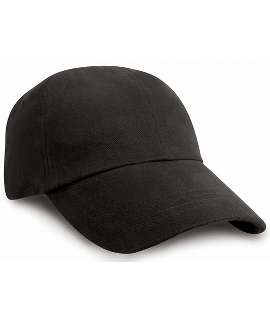 Low-profile heavy brushed cotton cap