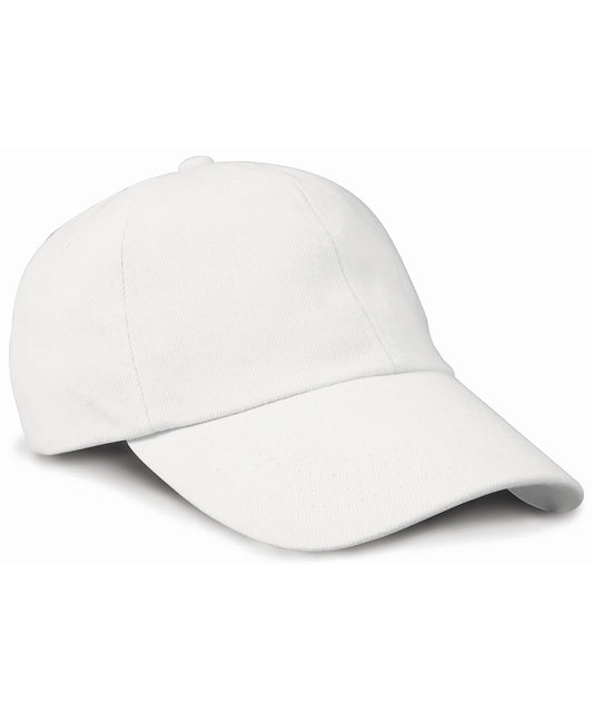 Low-profile heavy brushed cotton cap