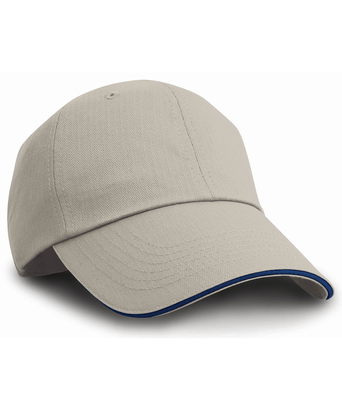 Herringbone cap with sandwich peak