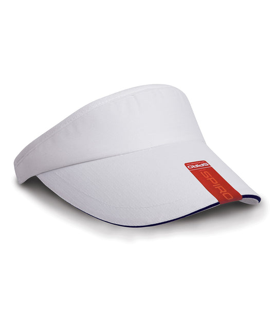 Herringbone sun visor with sandwich peak