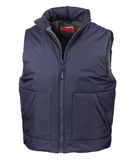 Fleece-lined bodywarmer