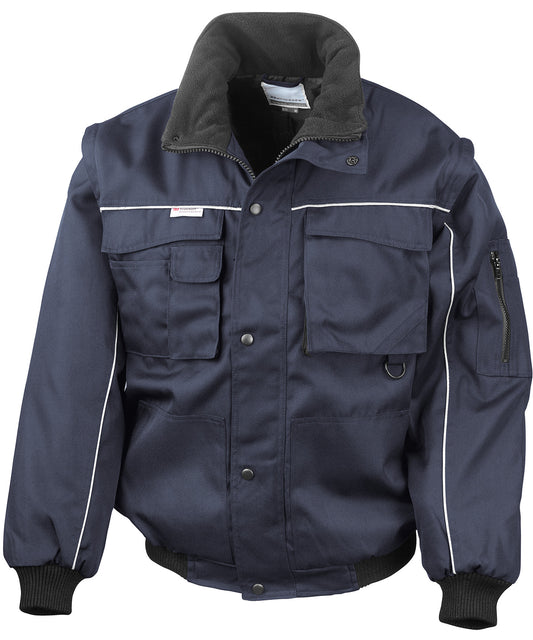 Work-Guard zip sleeve heavy-duty pilot jacket