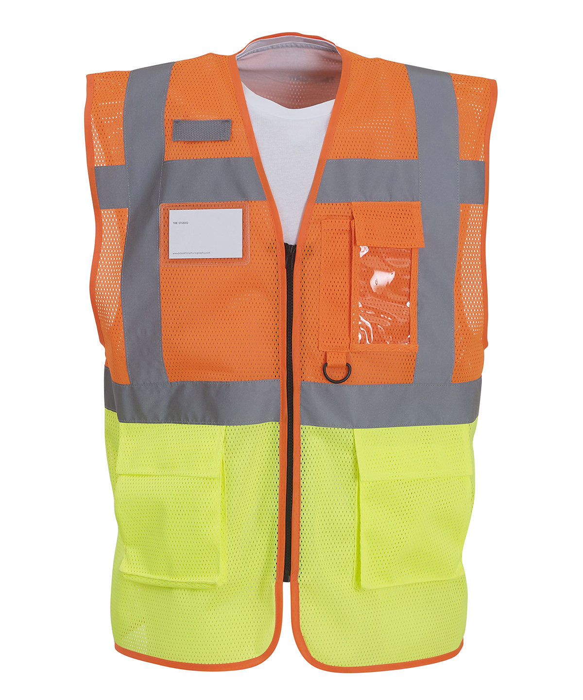 Hi-vis top cool open-mesh executive waistcoat (HVW820)