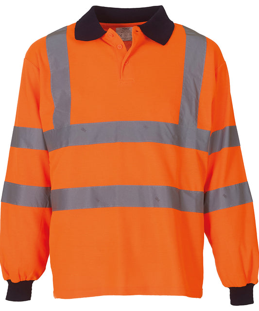 Hi-vis long sleeve polo (HVJ310)