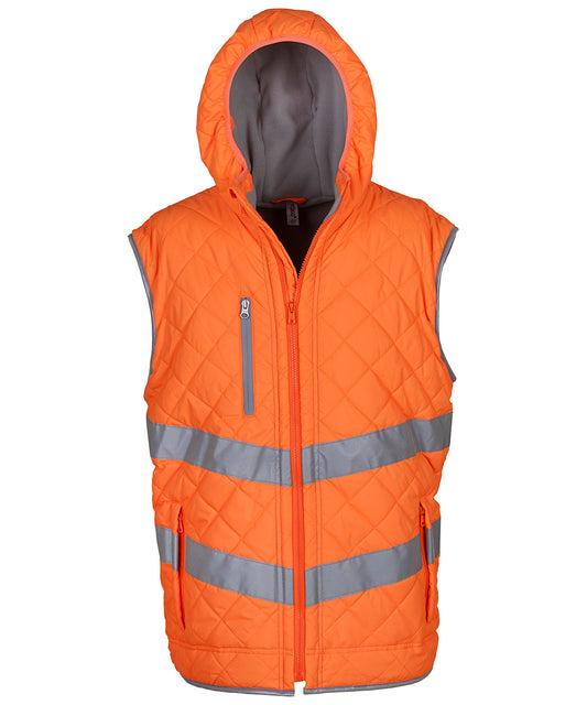 Hi-vis Kensington hooded gilet (HV007)