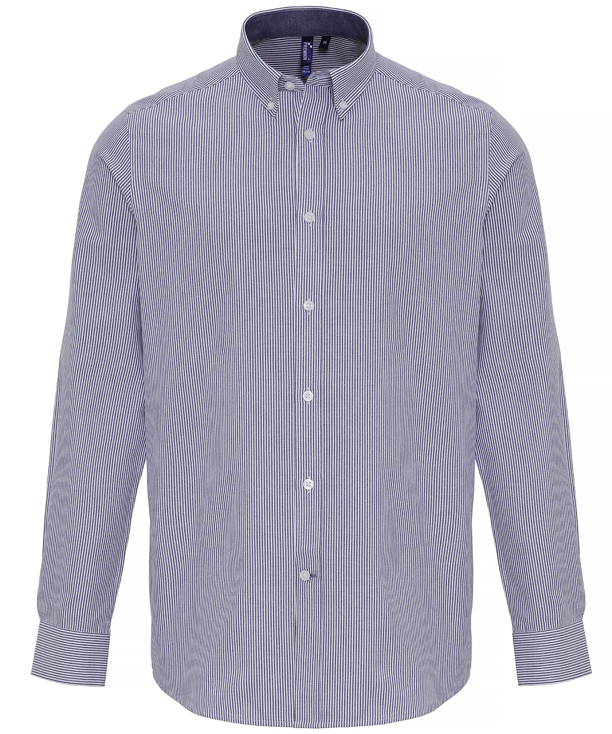 Cotton-rich Oxford stripes shirt 