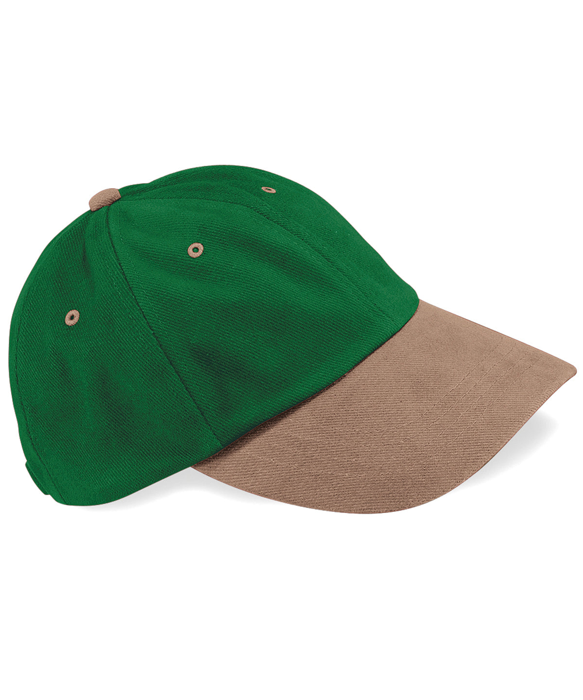 Low-profile heavy brushed cotton cap