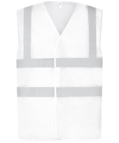 Top cool open mesh 2-band-and-braces waistcoat (HVW120)