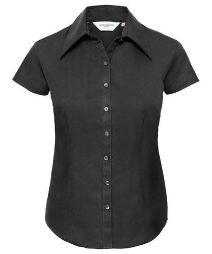 Womenâ€™s cap sleeve TencelÂ® fitted shirt