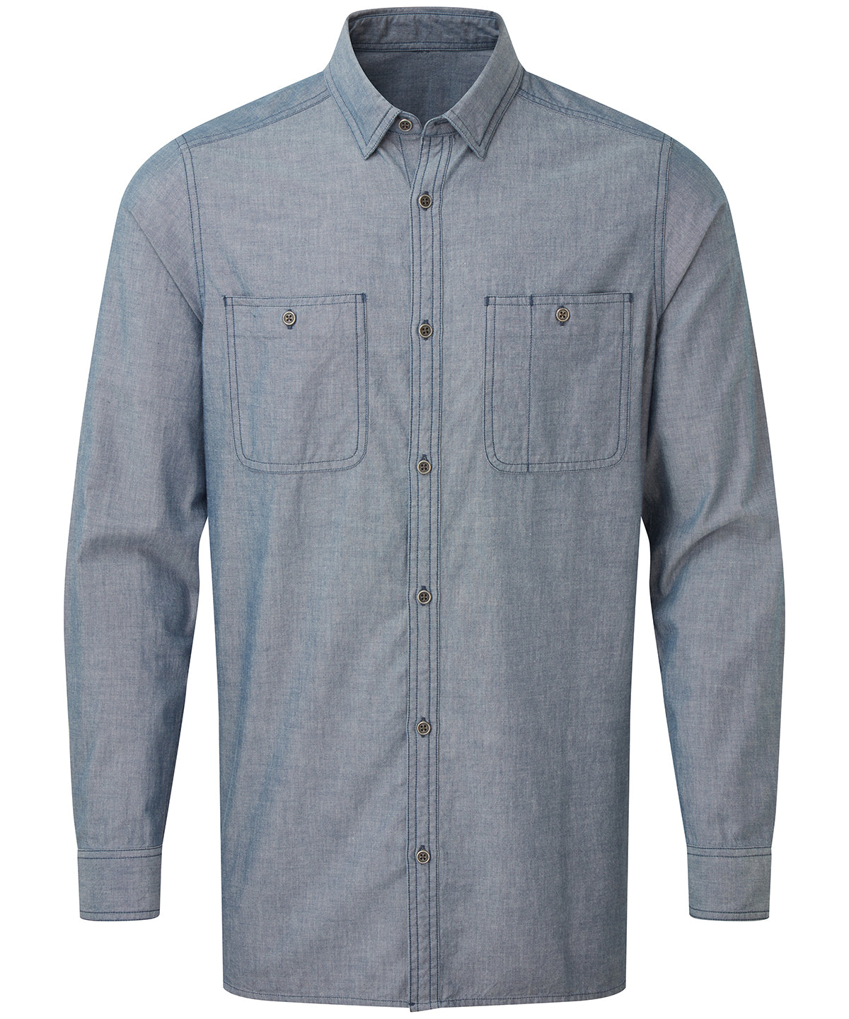 Menâ€™s Chambray shirt, organic and Fairtrade certified