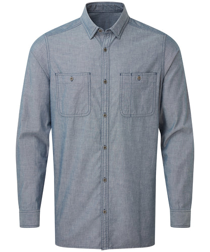 Menâ€™s Chambray shirt, organic and Fairtrade certified