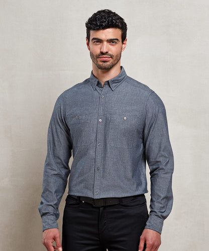 Menâ€™s Chambray shirt, organic and Fairtrade certified