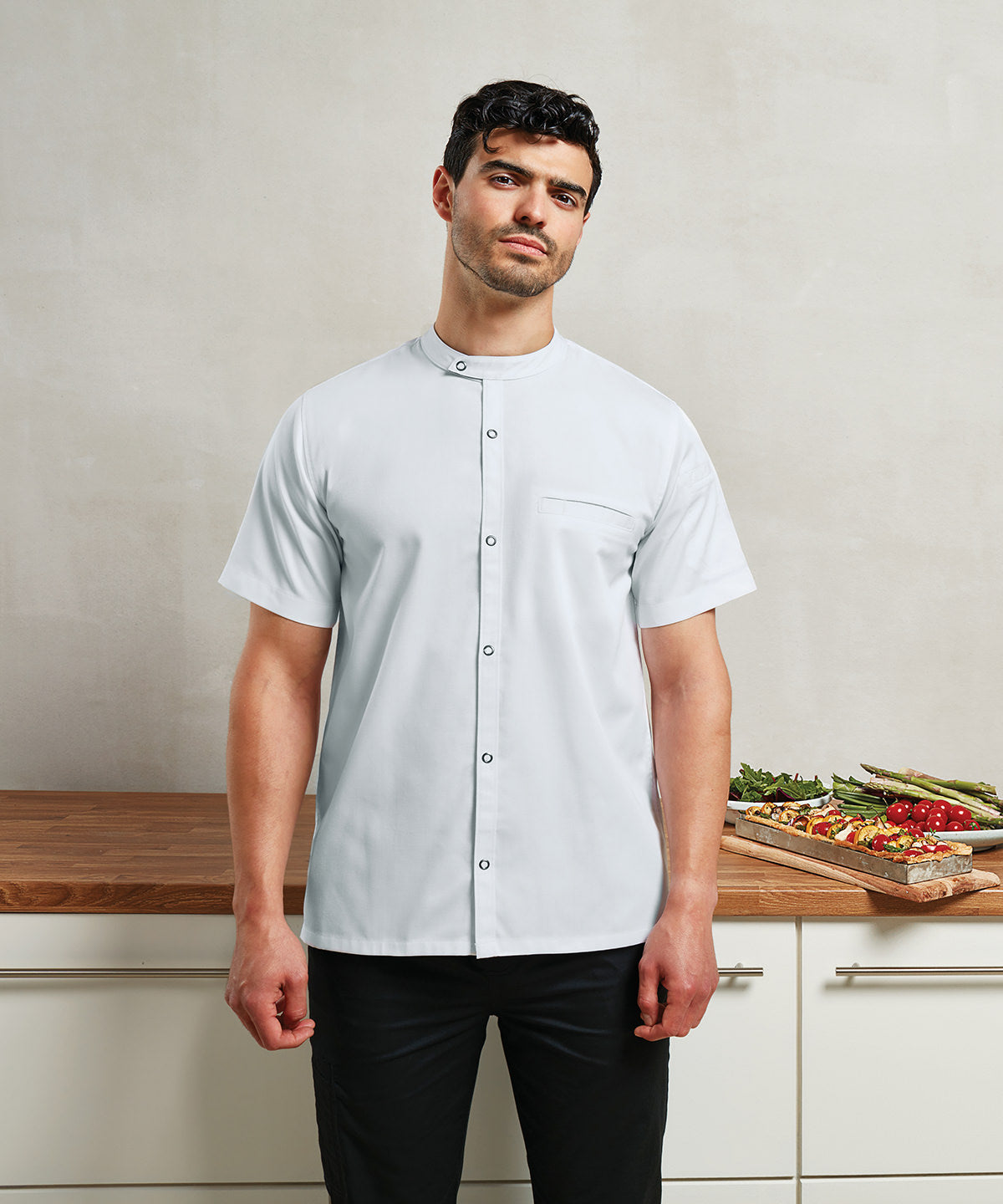 Chefâ€™s recycled short sleeve shirt