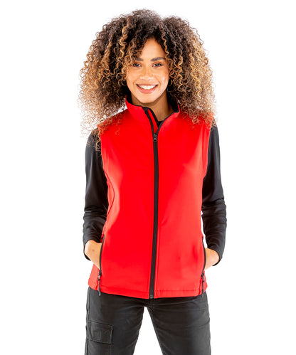 Women's printable softshell bodywarmer