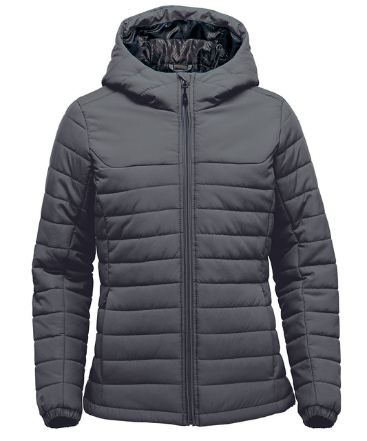 Womenâ€™s Nautilus quilted hooded jacket