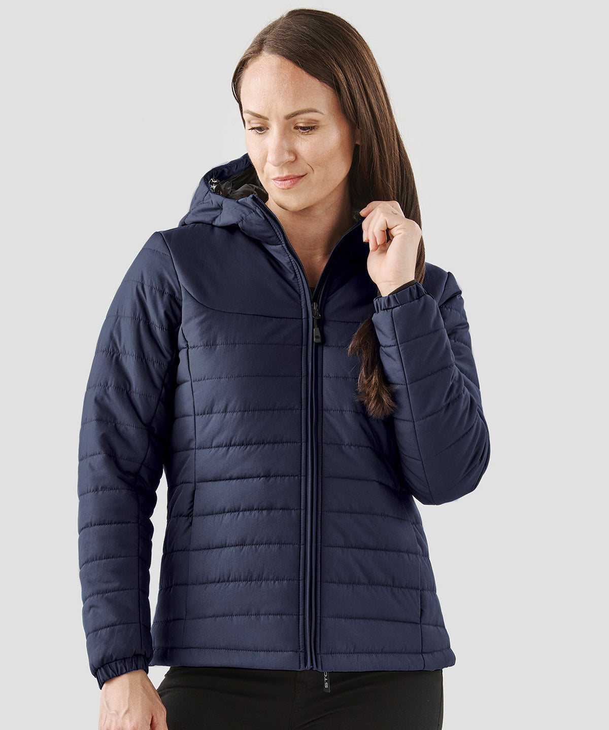 Womenâ€™s Nautilus quilted hooded jacket