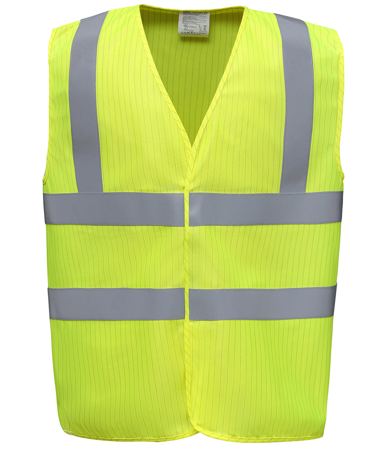 Hi-vis flame-retardant anti-static waistcoat (HVW100ASFR)